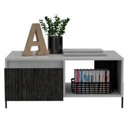Core Products Dallas White Coffee Table With Drawer, H40.0Cm X W92.5Cm X D55.0Cm - thumbnail 7
