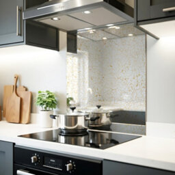 DIY Splashbacks Gold Vein Antique Mirror Splashback 595M X 745mm (Toughened Glass) - thumbnail 1