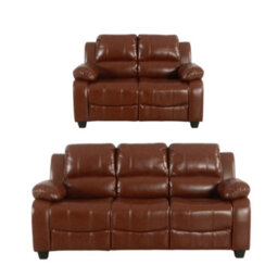 Furniture Instore Valerie Grey Fabric 2 Piece 3+2 Seater Sofa Set - thumbnail 1