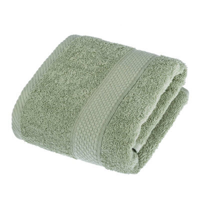 Homescapes Turkish Cotton Sage Green Hand Towel - image 1