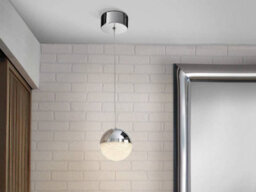 Luminosa Lighting Luminosa Sphere Integrated Led Globe Ceiling Pendant Chrome - Uk Stock - thumbnail 1