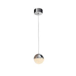 Luminosa Lighting Luminosa Sphere Integrated Led Globe Ceiling Pendant Chrome - Uk Stock - thumbnail 2