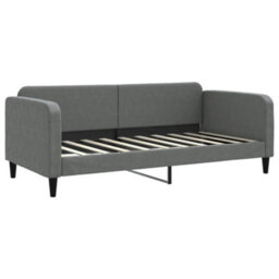 Berkfield Daybed With Trundle And Drawers Dark Grey 90X190 Cm Fabric - thumbnail 6