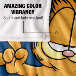 Garfield Never Ever Wrong Silky Supersoft Blanket Blue/yellow (One Size) - thumbnail 4