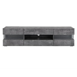 Furniture in Fashion Kirsten Wooden Tv Stand In Concrete Effect With Led Lighting - thumbnail 4