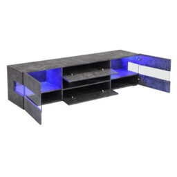 Furniture in Fashion Kirsten Wooden Tv Stand In Concrete Effect With Led Lighting - thumbnail 3