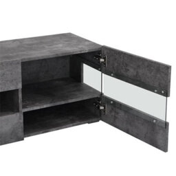 Furniture in Fashion Kirsten Wooden Tv Stand In Concrete Effect With Led Lighting - thumbnail 8