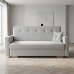 Viva Sonic Iii Sofa Bed For Living Room With Storage Chipboard Frame Polyurethane Foam 153X100X85Cm Light Grey - thumbnail 1
