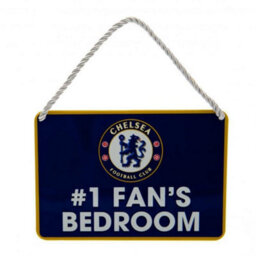 Chelsea Fc 1 Fans Bedroom Door Sign Blue/white (One Size) - thumbnail 1