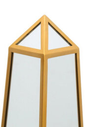 Mirroroutlet The Obelisk Gold Metal Edged Mirrored Ornament 100Cm X 20Cm X 20Cm - thumbnail 3