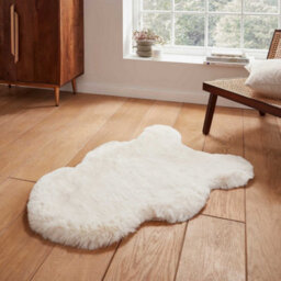 Ivory Plain Shaggy Luxurious Modern Rug For Living Room And Bedroom-60Cm X 180Cm (Double) - thumbnail 1