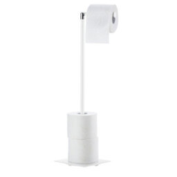 Smedbo Stainless Steel Freestanding Toilet Roll Holder -Square Base - thumbnail 3