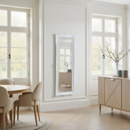 Yearn French Style Carved Mirror White 166X60Cm - thumbnail 4