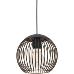 Loops Stylish Black And Copper Triple Pendant Ceiling Light For Modern Interiors 32Cm E27 - thumbnail 5