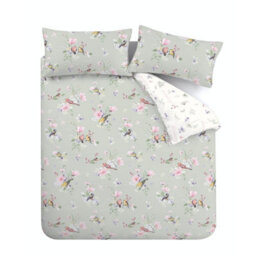 Catherine Lansfield Bedding Songbird Duvet Cover Set With Pillowcases Sage Green - thumbnail 5
