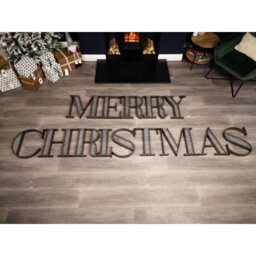 Samuel Alexander 40Cm Industrial Metal Set Of 14 Merry Christmas Letters Decoration - thumbnail 8