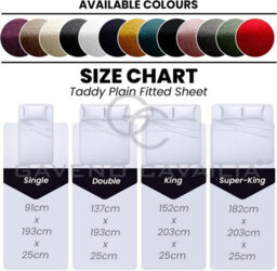 Gc Gaveno Cavailia Teddy Bear Plain Fitted Sheet King Black Fleece Thermal Warm Super Soft & Warm Fluffy Fitted Bed Sheet - thumbnail 6