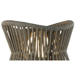 Luminosa Lighting Luminosa Polinesia Floor Lamp, 1 X E27, Ip44, Beige Oscu - thumbnail 9
