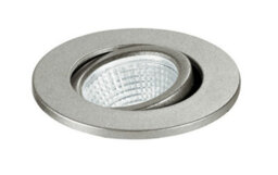 Luminosa Lighting Luminosa Polaris Led Recessed Adjustable Downlight Nickel 240Lm 4000K 6.6X5.7Cm - thumbnail 1