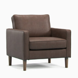 Furnishings For Less UK Bexhill Brown Faux Leather 3 Piece Sofa Suite 3 Seater, 2 Seater And Armchair - thumbnail 3