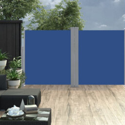 Berkfield Retractable Side Awning Blue 140X600 Cm
