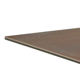 Wyld Haus Perth 135Cm 4-Seater Rusty Brown Ceramic Dining Table With Matt Black Metal Base - thumbnail 4