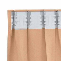 Berkfield Curtains With Curtains 2 Pcs Light Brown 245 X 140 Cm Polyester - thumbnail 4