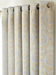 Luxury Living Victoria Room Darkening Ring Top Curtains Ochre - thumbnail 3