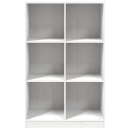 Berkfield Bookcase White 70X33X110 Cm Solid Wood Pine - thumbnail 4