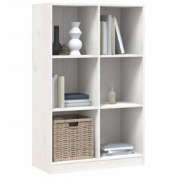 Berkfield Bookcase White 70X33X110 Cm Solid Wood Pine - thumbnail 3