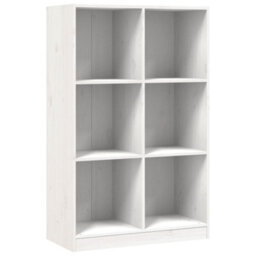 Berkfield Bookcase White 70X33X110 Cm Solid Wood Pine - thumbnail 2