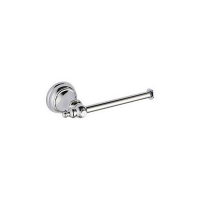 FNX Bathrooms Chrome Astely Open Toilet Roll Holder - Wall Mounted Modern Design Gloss Finish - image 1