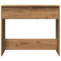 Berkfield Console Table Artisan Oak 89X41X76.5 Cm Engineered Wood - thumbnail 4