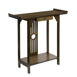 Large Wooden Hallway Console Table Entry Side Display Desk Industrial Wood Table - thumbnail 1