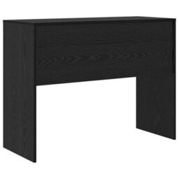 Berkfield Black Oak Writing Desk Black Oak Engineered Wood 100 X 40 X 76 Cm - thumbnail 6