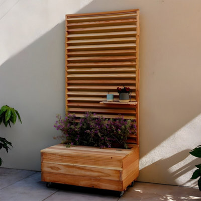Primrose Smarter Storage Bench Venetian Trellis Furniture Seat Raised Planter - image 1