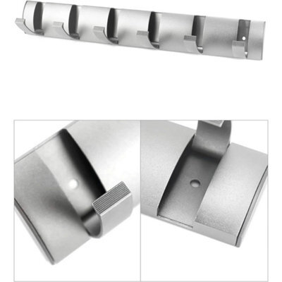 Foldable Wall Mount Coat Hook Towel Rail Heavy Duty Clothes - image 1