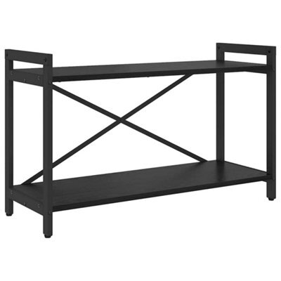Berkfield Modern Bookcase Black Oak 80 X 30 X 48.5 Cm Engineered Wood - image 1