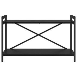 Berkfield Modern Bookcase Black Oak 80 X 30 X 48.5 Cm Engineered Wood - thumbnail 5