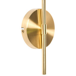 Beliani Set Of 2 Wall Lamps Gold-Plated Iron Base With Ribbed Green Glass Shades, W44 X D20 X H30Cm - thumbnail 6