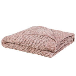 Beliani Blanket Elova 150 X 200 Cm Pink - thumbnail 1