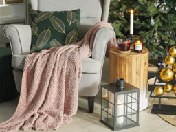 Beliani Blanket Elova 150 X 200 Cm Pink - thumbnail 2