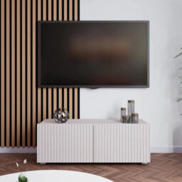 Arte Warm Sophistication With The Kolder Tv Cabinet 1000mm X 340mm X 410mm In Elegant Cashmere - thumbnail 3