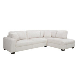 Home Detail Tate Right-Hand Facing Corner Sofa, Cream Teddy Jumbo Cord - thumbnail 2