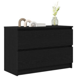 Berkfield Tv Cabinet Black 80X35X54 Cm Engineered Wood - thumbnail 4