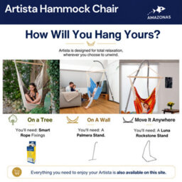 Amazonas Hanging Chair Artista Vino - thumbnail 5