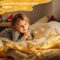 10Ft Mushroom Fairy Lights: 30 Led Battery-Operated Cute Lamp For Bedroom, Dorm, Wedding & Indoor/outdoor Decor - thumbnail 8