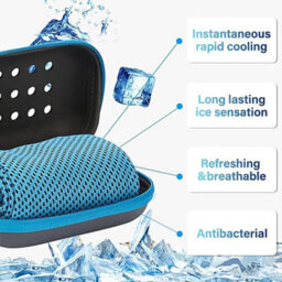 2 Pack Cooling Towels, Quick Dry Microfiber Neck Cool Towels For Heat Relief, Sports Sweat Towels Portable Storage Blue 80X30Cm - thumbnail 6