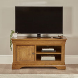 The Furniture Market French Louis Oak Small Tv Unit Up To 48 Tv Size - thumbnail 2