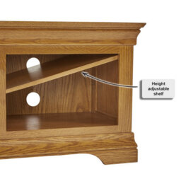 The Furniture Market French Louis Oak Small Tv Unit Up To 48 Tv Size - thumbnail 5